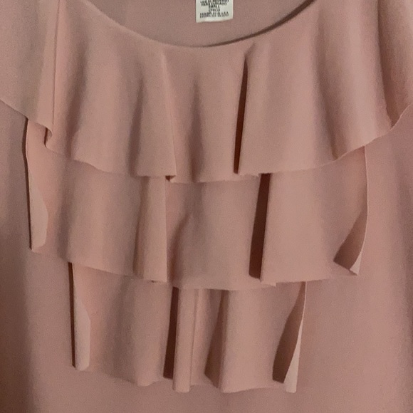 Claudia Richard Pink Ruffle Top NWOT - Picture 3 of 5